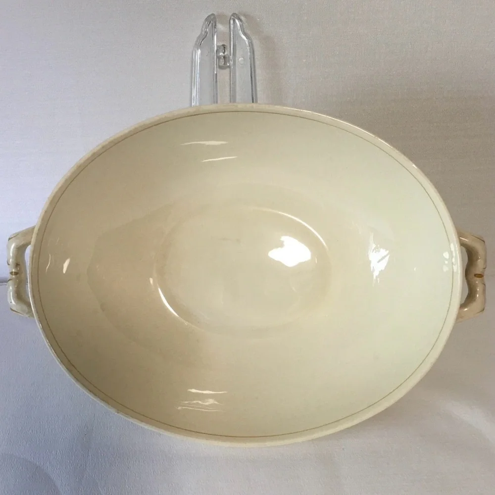 VTG 1944 Homer Laughlin Heather Rose Eggshell Georgian Covered Serving Dish